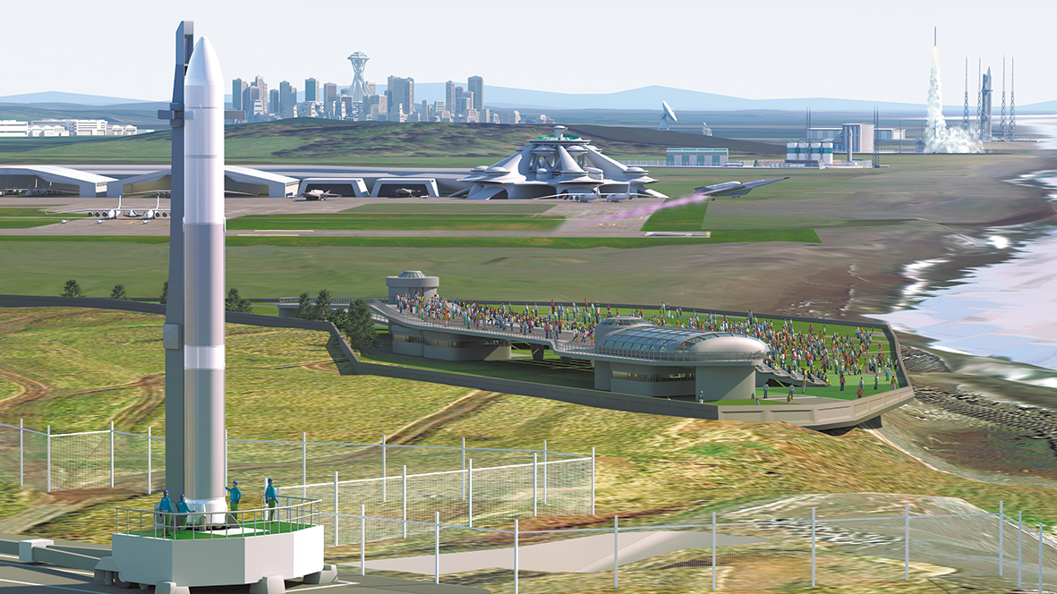 北海道スペースポートの完成予想図